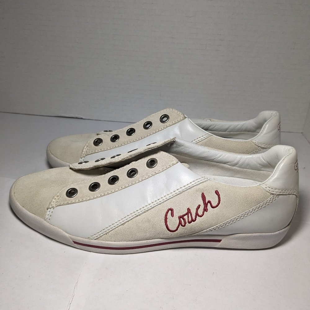 Coach malli leather sneakers size 7 women's